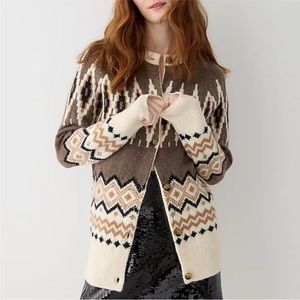 J Crew Fairisle Cardigan - XXS